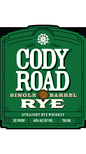 Cody Road Single Barrel Rye label
