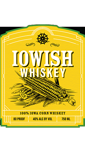 Iowish Whiskey label