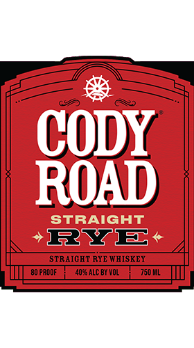 Cody Road Rye Whiskey label